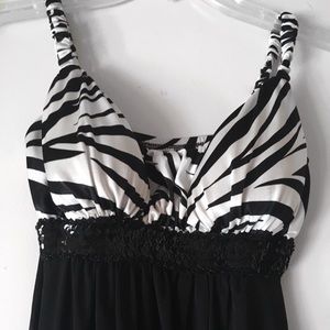 Zebra print party dress